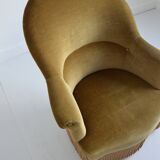 Fauteuil crapaud vintage 1960s