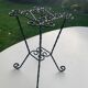 Wrought iron door twisted black vintage 1960