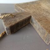 Old wooden cutting board, log
