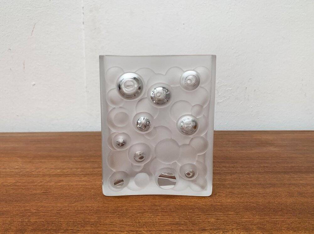Mid-century German space age bubble glass vase by Gral, 1960s.