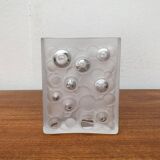 Mid-century German space age bubble glass vase by Gral, 1960s.