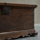 Oak and wrought iron mallet, early 18th century.