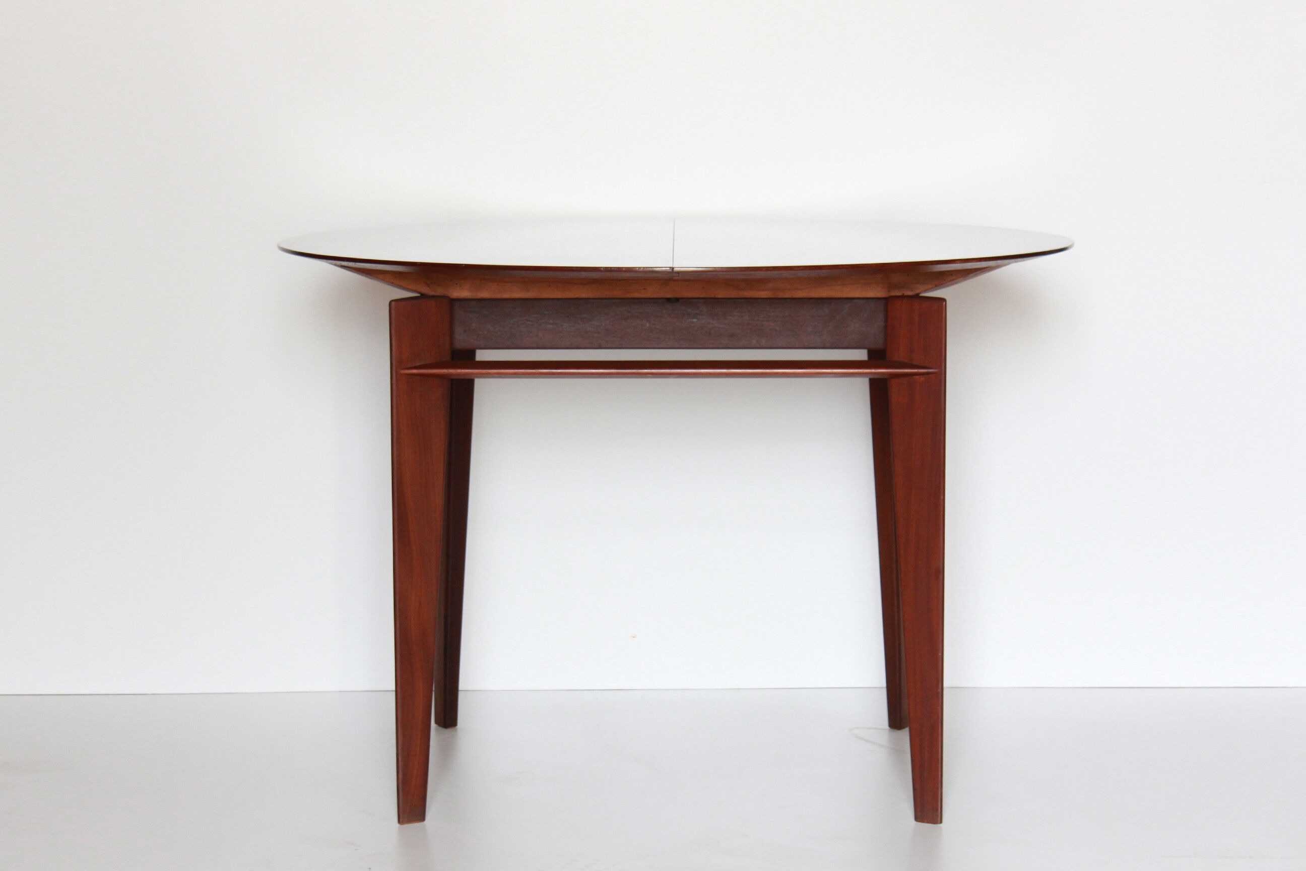 1950s vintage extendible teak dining table by Vittorio Dassi