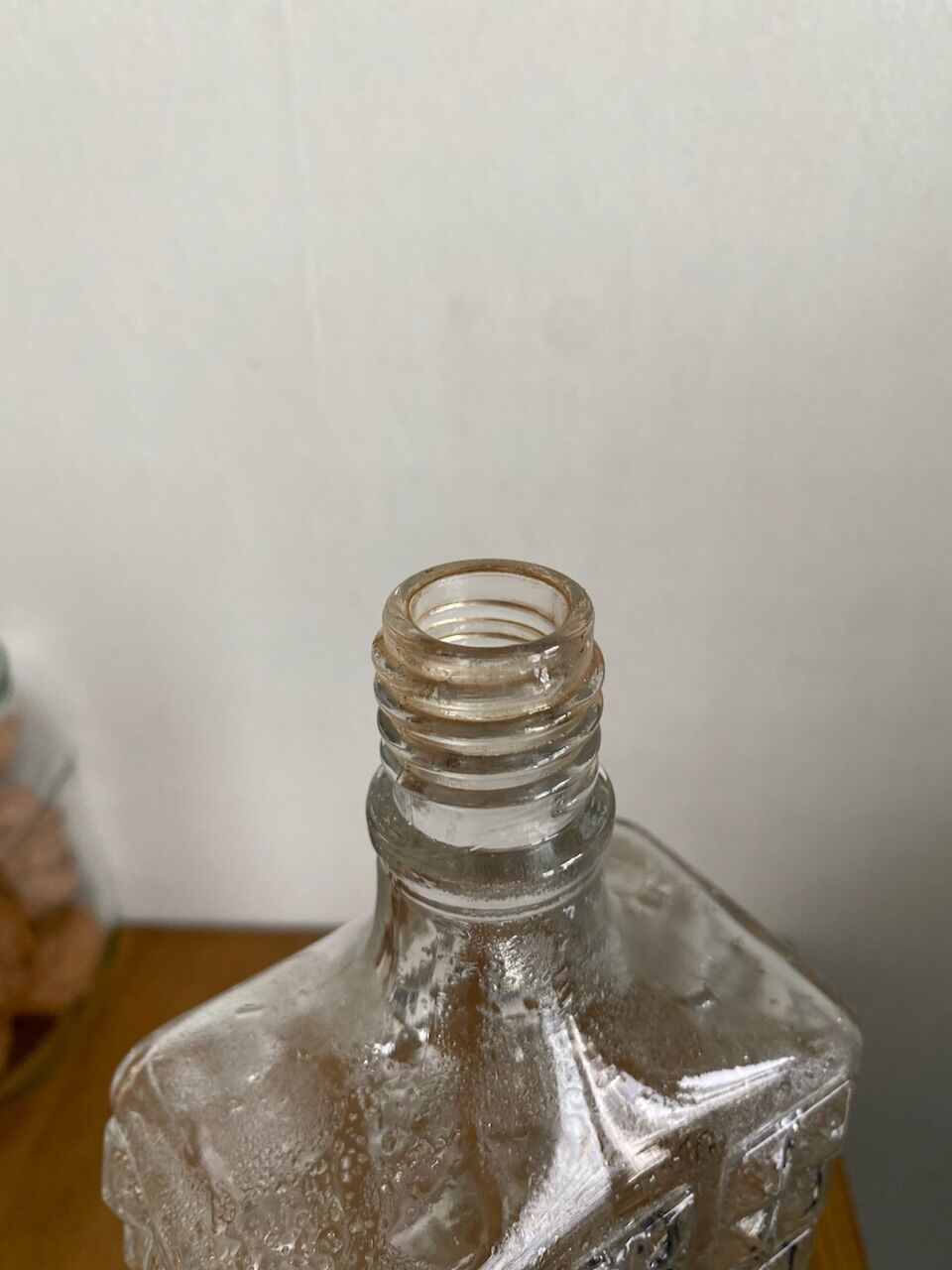 Vintage cut glass bottle