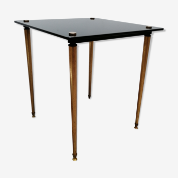 Tempered glass side table