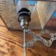 Small metal reading light or accordion lamp