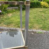 Vintage pedestal table or end table, 70s