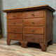 Commode ou comptoir de magasin en peuplier vers 1880-1900