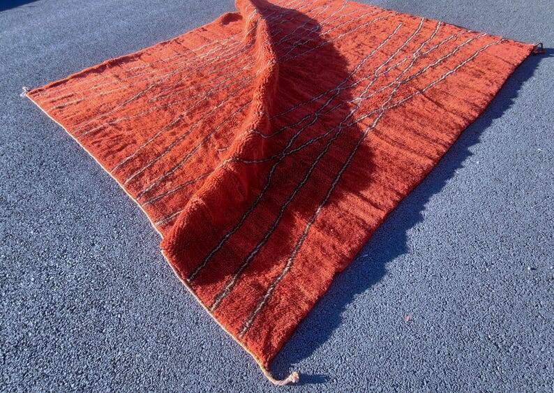 Mrirt rug, Moroccan Beni Ourain rug 150/250cm