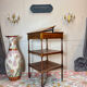 Mahogany desk with stamp of the brita official office