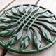 Pair of cast iron table mats