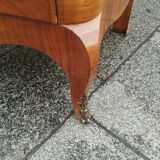 Commode ancienne en bois et marbre style Louis XV