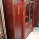 Empire-style library in flame mahogany – Gilded bronzes –