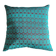 Housse de coussin Kachin bordeaux et turquoise (RIDA)