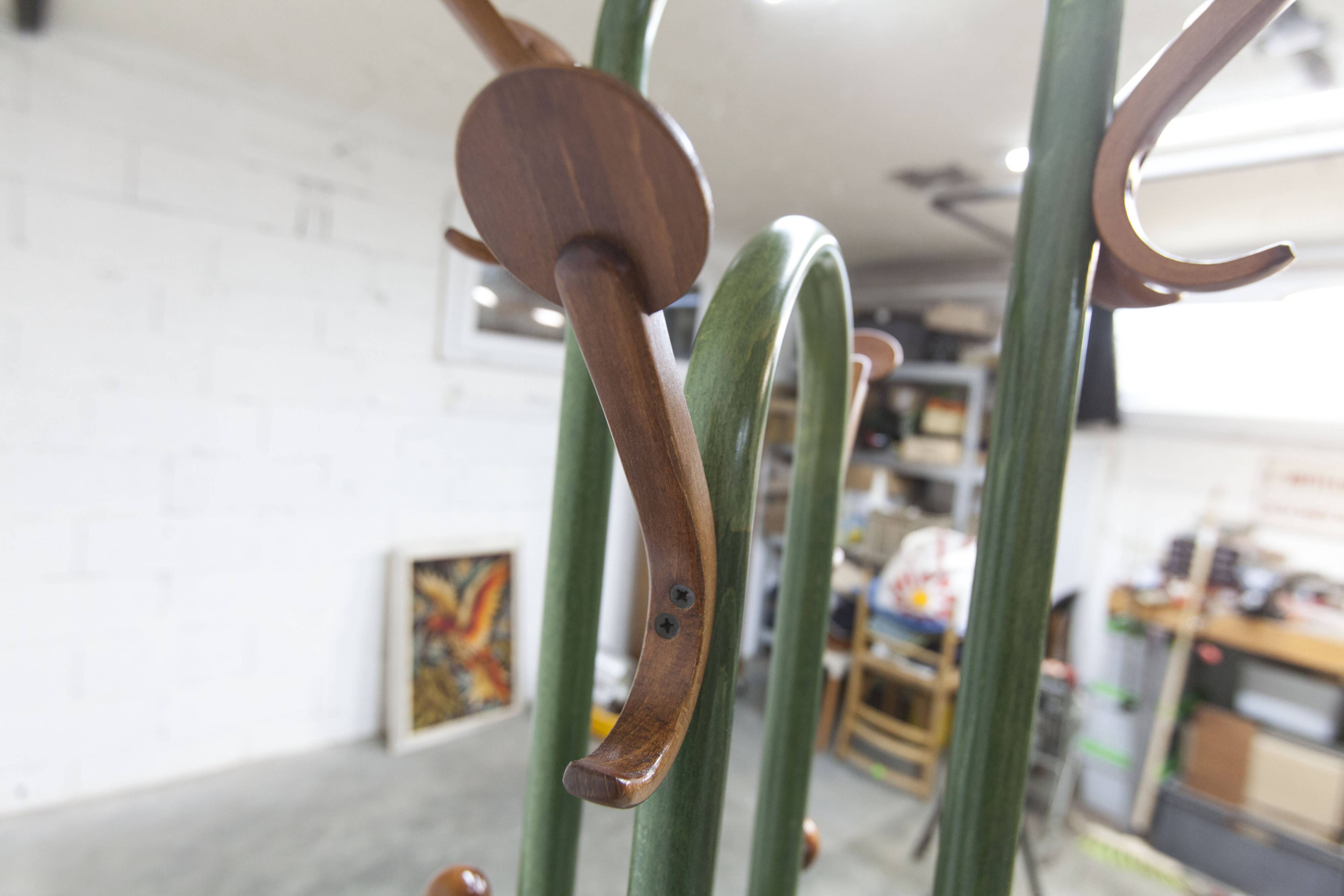 Rare portemanteau perroquet Baumann modèle Dièse 1990