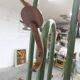 Rare Baumann parrot coat rack, Dièse model, 1990