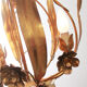 1970s Regency golden ceiling lamp
