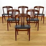 Series of 6 Danish Teak Chairs by Carl Ewent Ekstrom 1960
