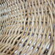1960s pair of rattan woven basket chair with hairpin legs
