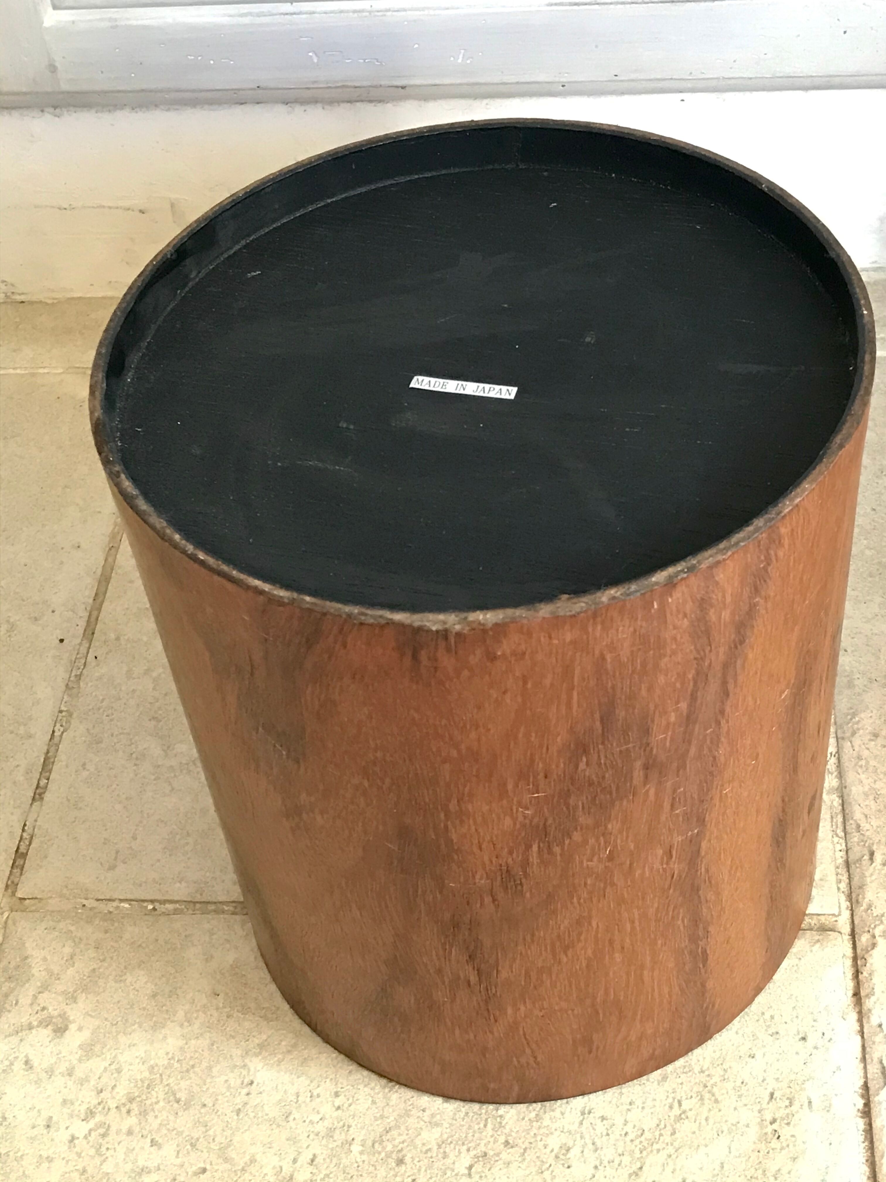 Vintage wooden paper basket