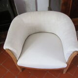 Paire fauteuils tonneau