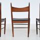 H. Vestervig Eriksen set of nine dining chairs rosewood Tromborg Denmark 1960