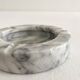 Cendrier rond en marbre gris vintage