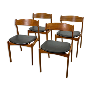 Chaises en teck par Erik