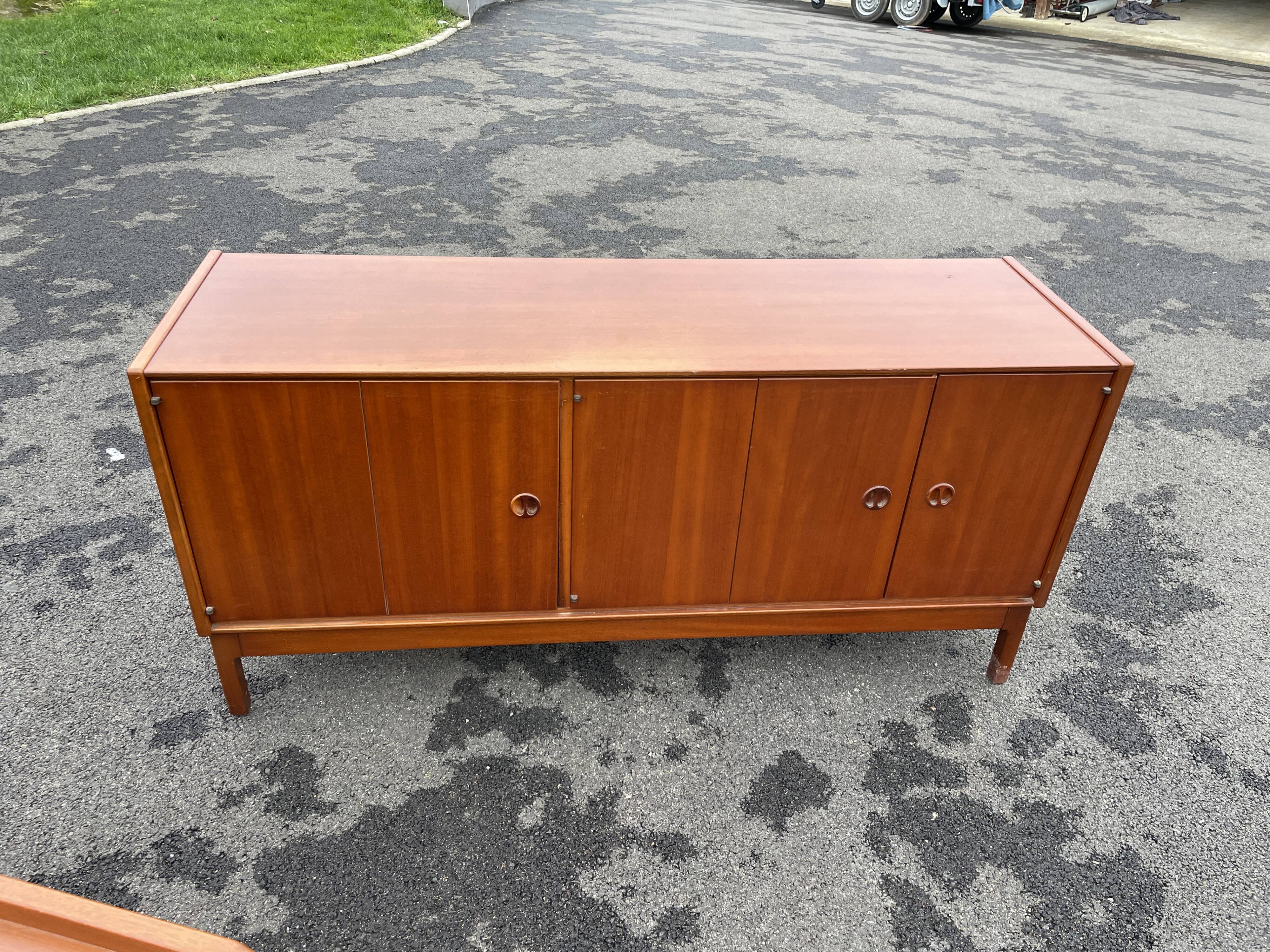 Desk Jacques Hauville 1960 bema and enfilade desk