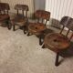 Set of 4 Brutalist Brazil Mid-Century Chairs