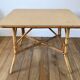 Rattan and bamboo coffee table 60s