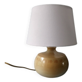 Ceramic lamp signed Montgolfier France, fish decor