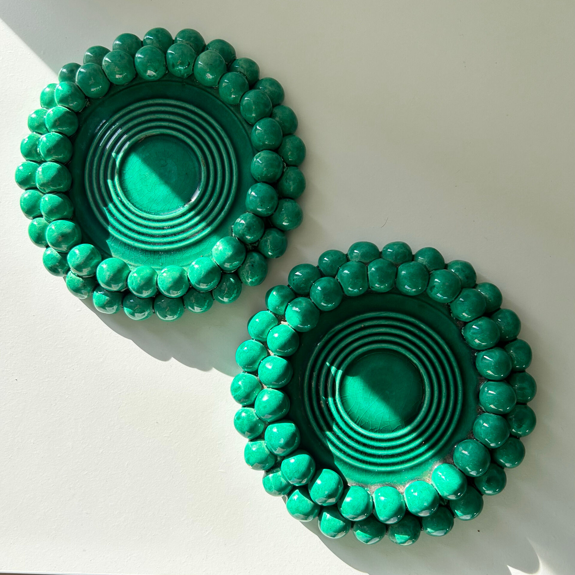 Paire de petits plats C.Darras Antibes 1948