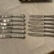 12 stainless steel knives. vintage