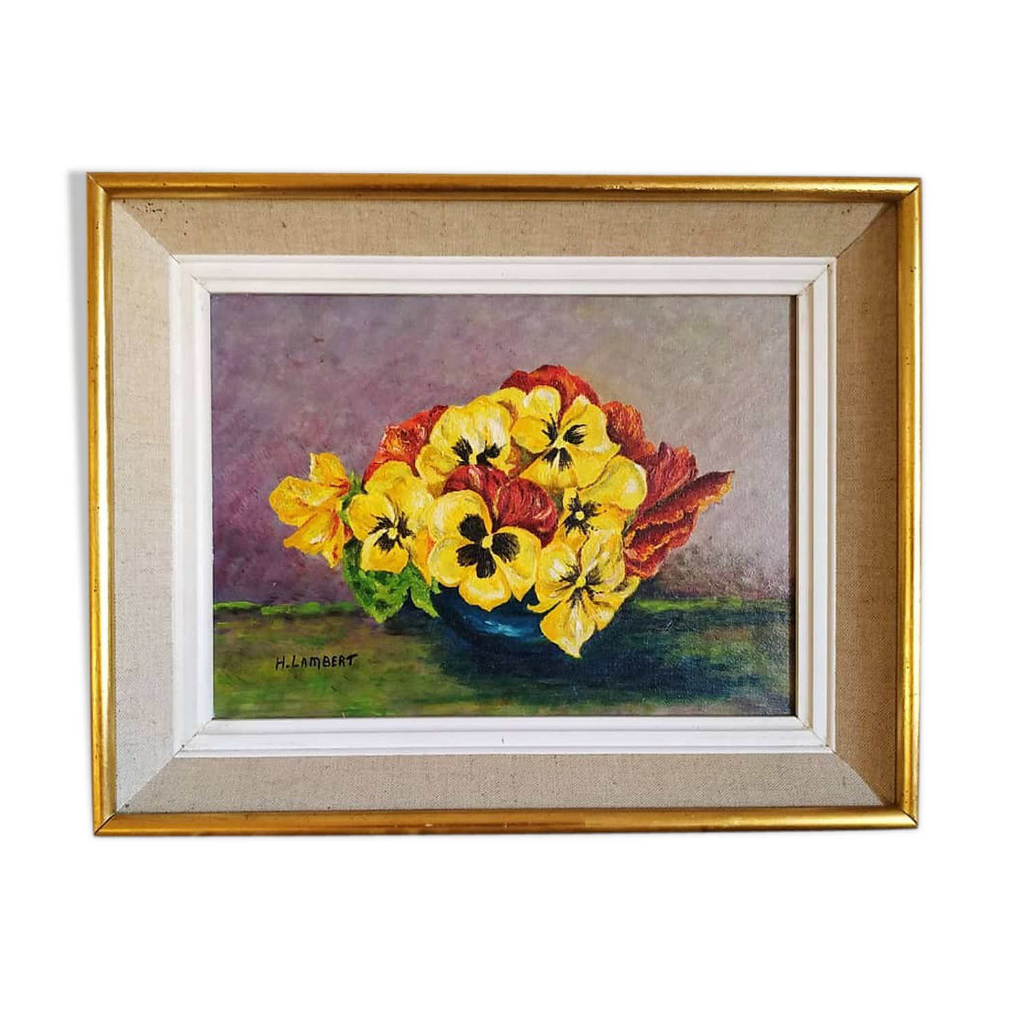 Still life the cup To thoughts oil on panel