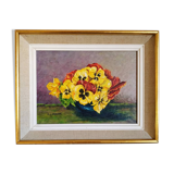 Still life the cup To thoughts oil on panel