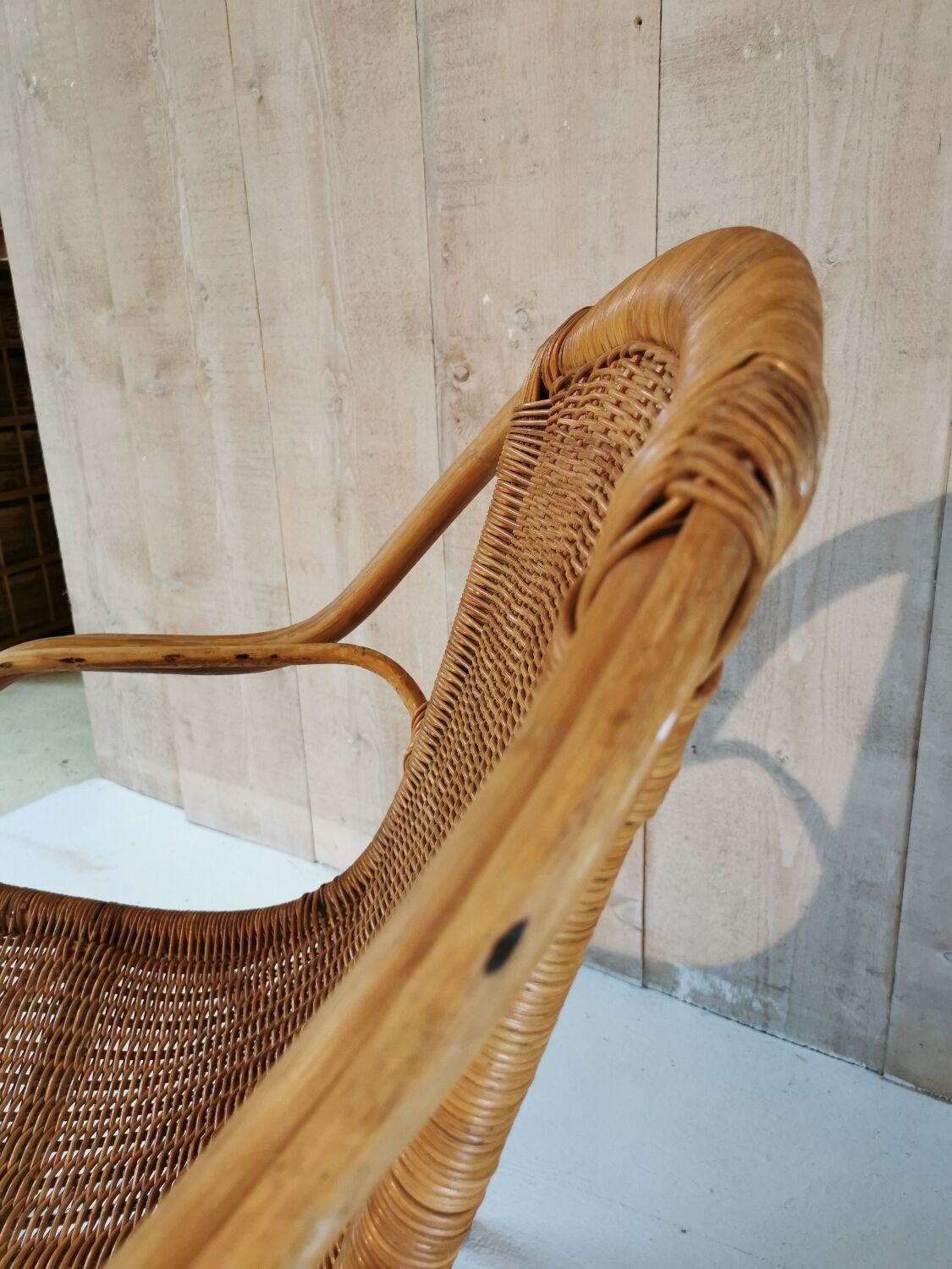 Rattan armchair