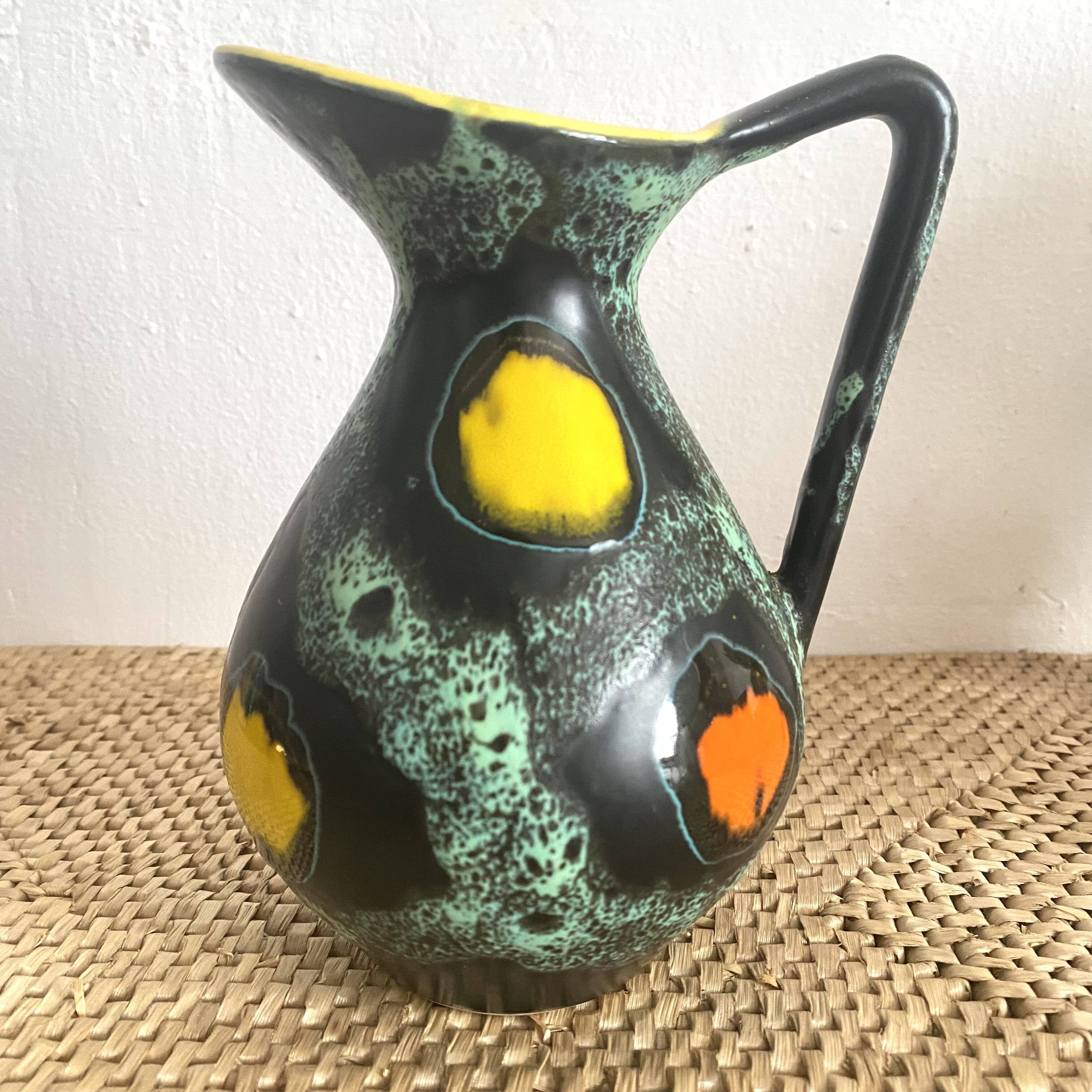Poët Laval ceramic pitcher from the 60s