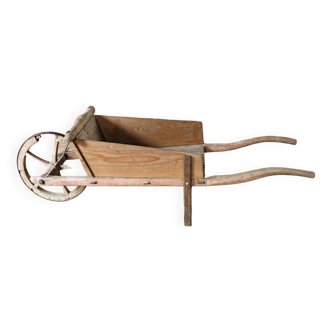 Antique wheelbarrow for children