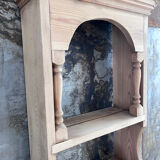 Old shelf in raw wood