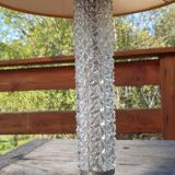 1970 Chiseled Glass Lamp