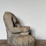 Bouddha acéphale en pierre XXe