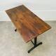Table de bistrot pied fonte plateau bois