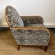 Vintage Art Deco club chair in curved wood