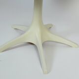 Vintage Dining Table Round Extandable 70s Space Age