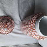 Vintage ceramic with geometric decor