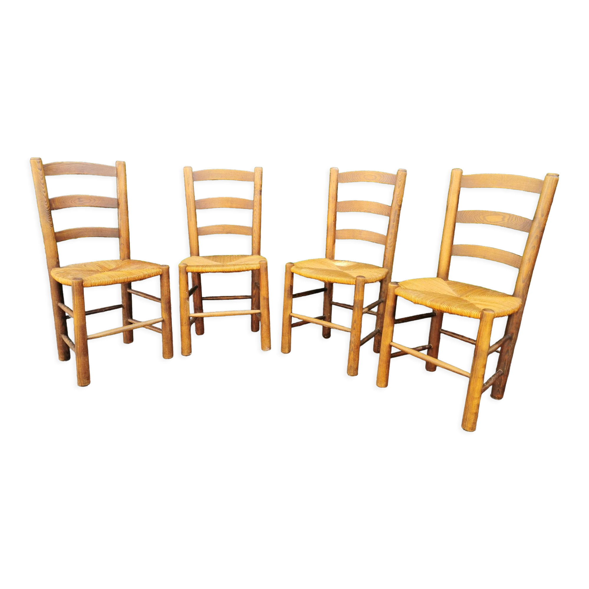 Set of 4 mulched chairs by Georges Robert