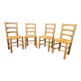 Set of 4 mulched chairs by Georges Robert