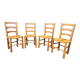 Set of 4 mulched chairs by Georges Robert