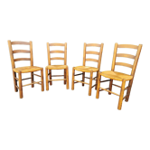Set of 4 mulched chairs by Georges Robert